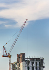 Fototapeta na wymiar Crane for construction area