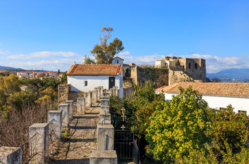Fototapeta premium monastery of Agios Ioannis inside Koroni fortress