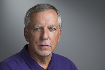 Portrait of a senior aged man