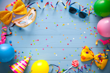 Colorful birthday or carnival background