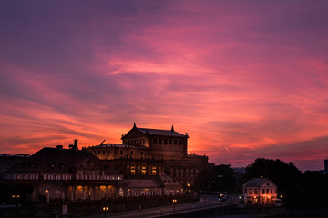 Fototapeta premium dresden germany at night