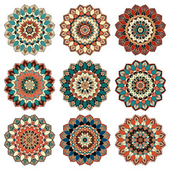 Mandala design element vector 3