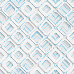Seamless Square Design. Futuristic Tile Pattern