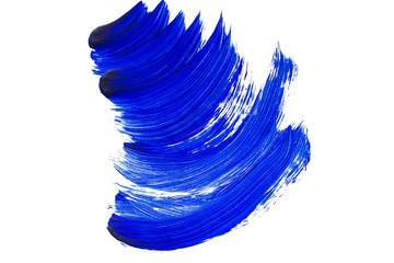 Blue paint brush strokes