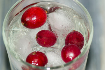Fototapeta na wymiar frozen berries closeup