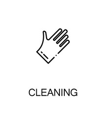 Obraz premium Cleaning flat icon