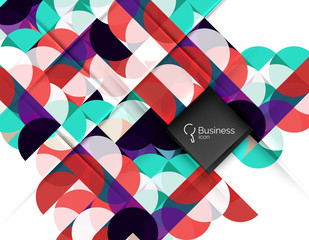 Obraz premium Geometric shape on white vector