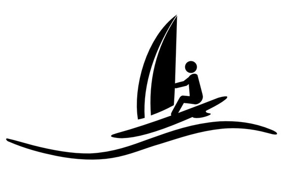Wind-Surfer Welle