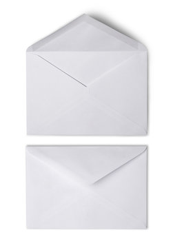 Two white envelope for correspondence