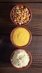 Three kinds of corn