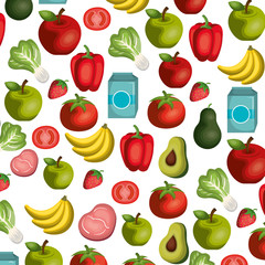 healthy food menu icon vector illustration design