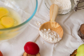 wooden kitchen utensils