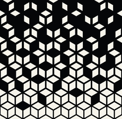 Abstract geometric black and white graphic minimal halftone pattern