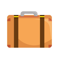 suitcase travel isolated icon vector illustration design