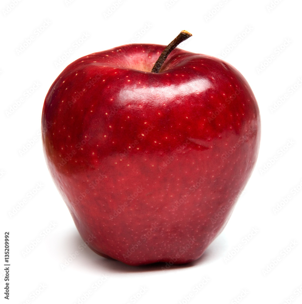 Poster red apple isolated on white background - Posters