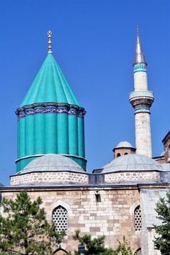 Mevlana mausoleum in Konya, Turkey