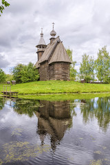 Fototapeta premium museum of wooden architecture in Kostroma, Russia