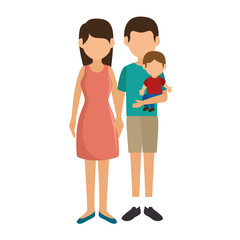 cute family member on vacations vector illustration design