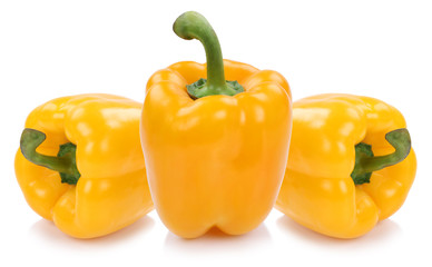 Paprika Paprikas gelb Gemüse Lebensmittel Freisteller freigeste