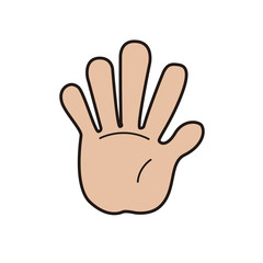Isolated hand signal