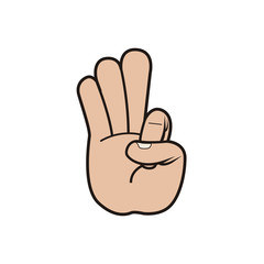 Isolated hand signal