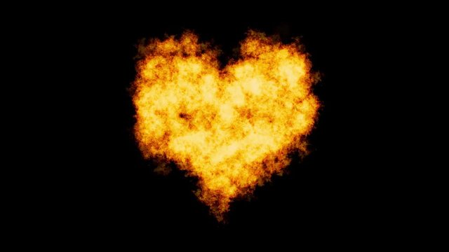 Herz in Flammen - Liebe- Valentinstag