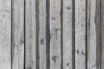Texture of wooden planks on the floor of the old