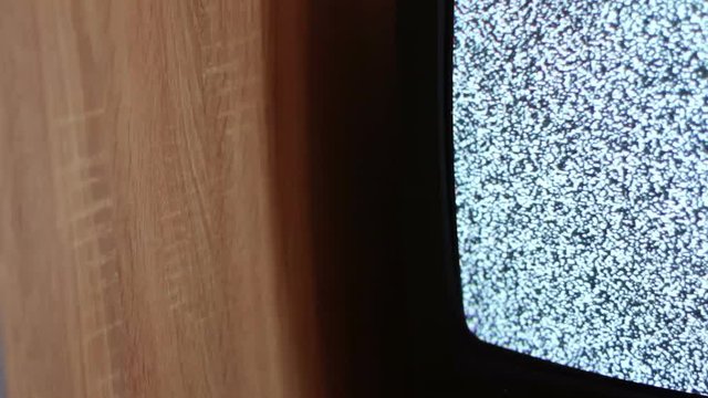 Television static noise black white