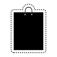 shopping bag paper icon vector illustration design