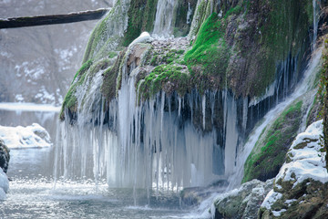 Frozen waterfall