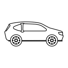 car sedan vehicle icon vector illustration design