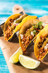 Mexican tacos campechanos - 135214548