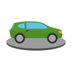 car sedan vehicle icon vector illustration design