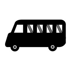 bus vehicle isolated icon vector illustration design