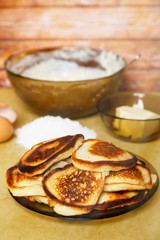 Pancakes. Ingredients for the pancakes.