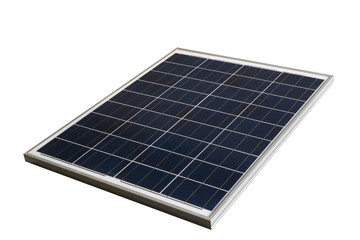 Solar cell panel frame on isolated background
