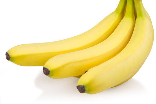 isolated tasty bananas