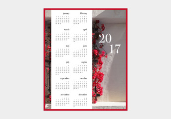 Calendar with Instructions