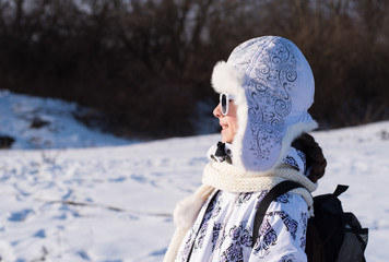 Happy little girl outdoor