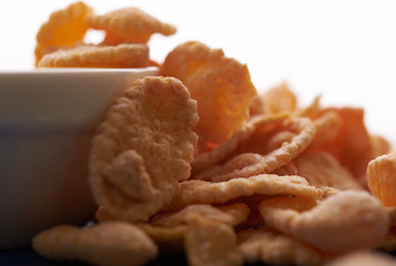 honey and corn flakes