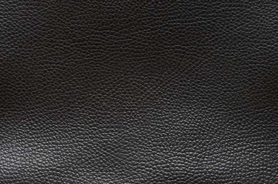 Schwarzes Leder / Hintergrund aus schwarzem Leder mit Struktureffekt.
