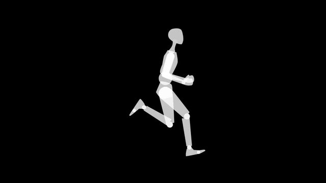 Athlete figure jumping over hurdles animation, hurdle race, seamless loop, with alpha matte.
Check out our other videos for more animations to connect with.
