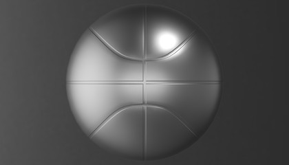 Basketball ball on background, 3d render