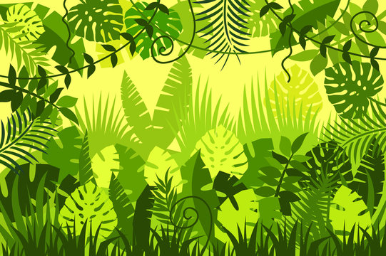 bright tropical background. vector illustration.