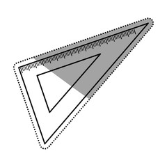 Set square ruler icon vector illustration graphic design