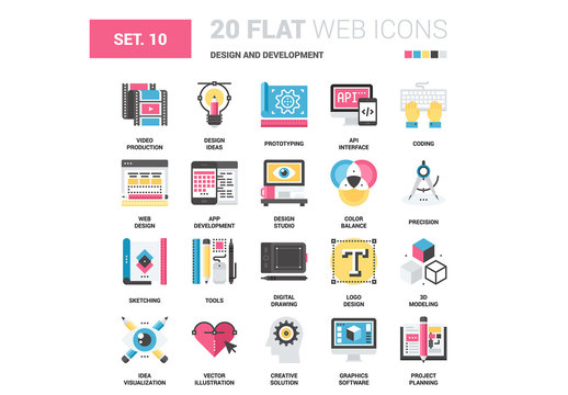 20 CMYK-Styled Design Icons