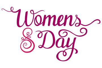 Lettering - Womens Day for your design