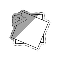 Protractor angle meter icon vector illustration graphic design