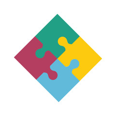 puzzle game pieces isolated icon vector illustration design