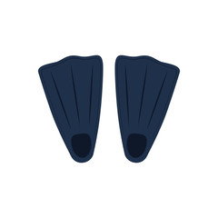 Diving fins isolated icon vector illustration graphic design